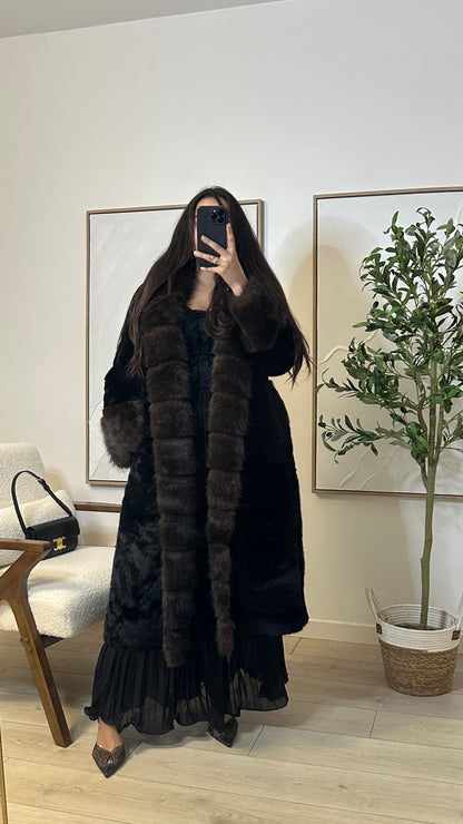 Manteau Fourrure longue Vegan - Babylone
