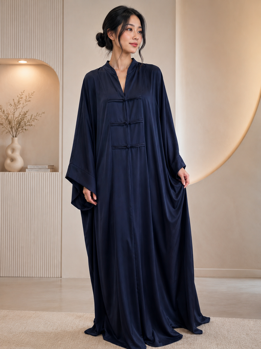 Robe asiatique fluide. TU : 36-60