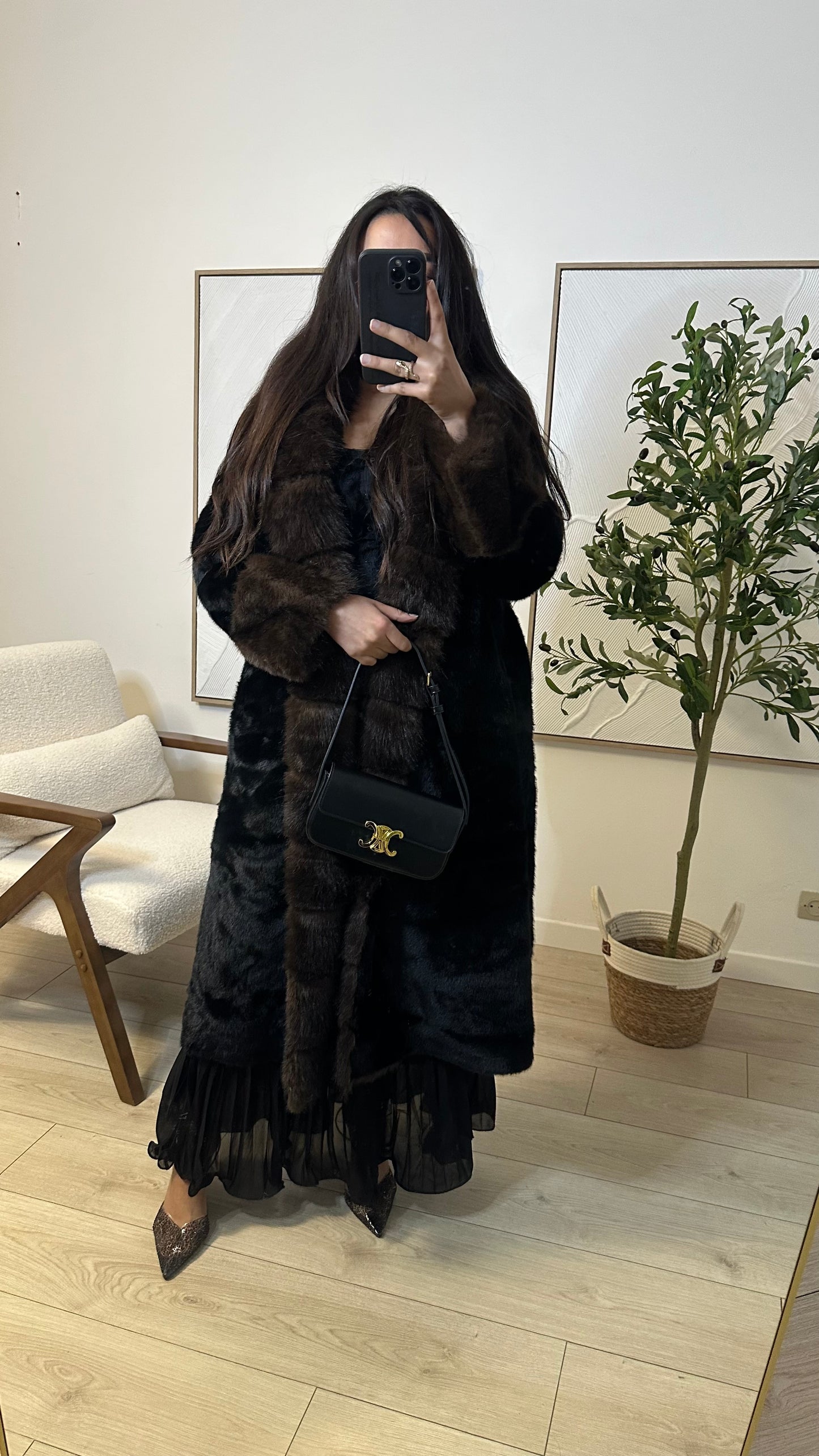 Manteau Fourrure longue Vegan - Babylone