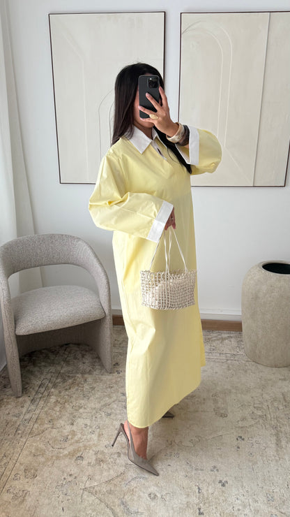 Robe longue en coton | Romy