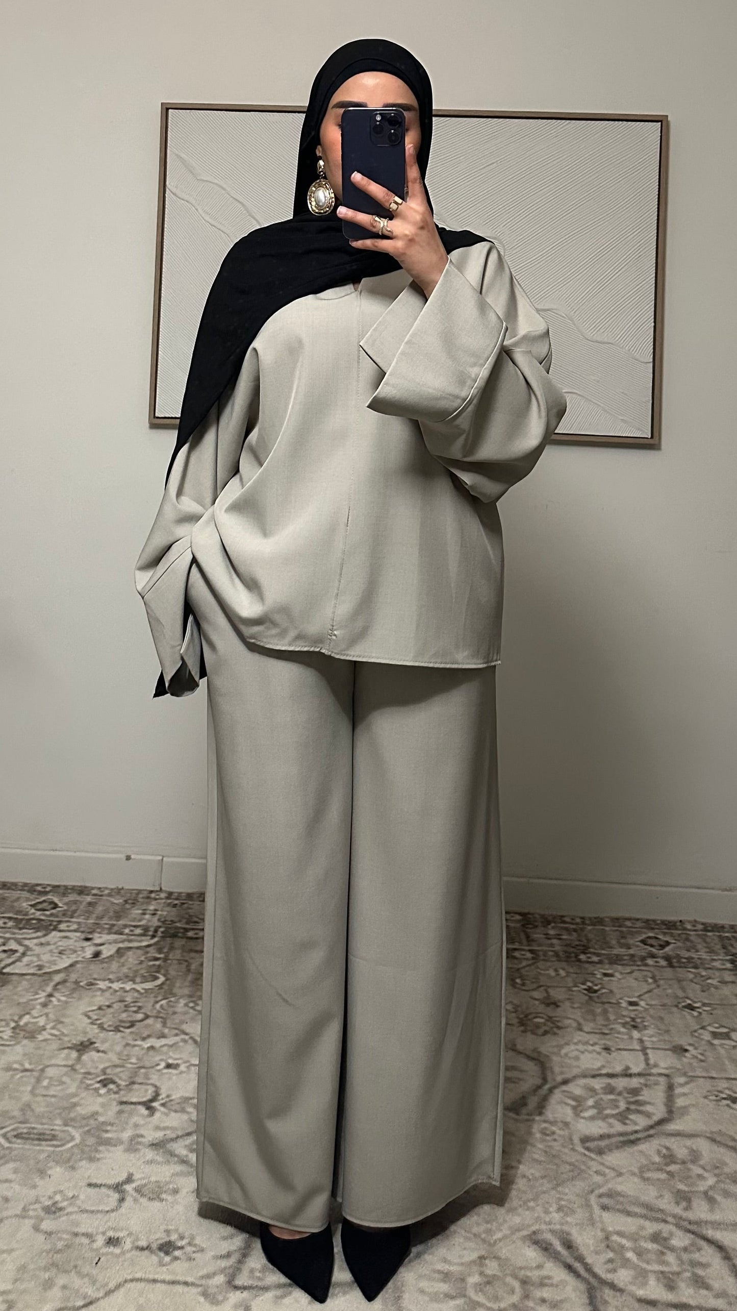 Ensemble pantalon | Beige