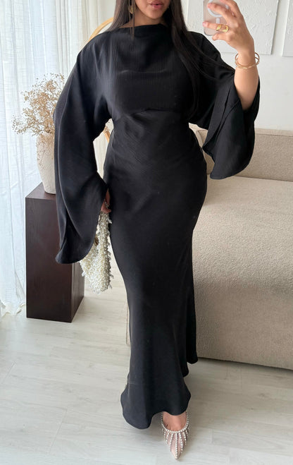 Robe longue satinée | Nana