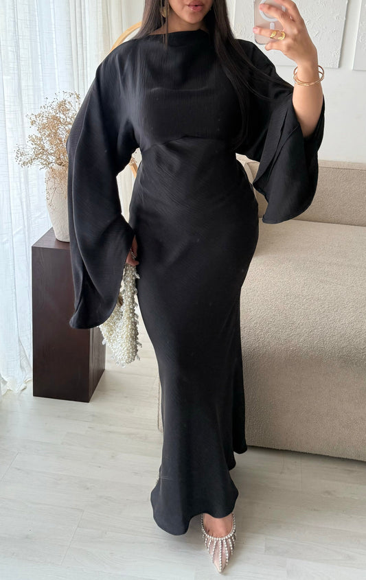 Robe longue satinée | Nana