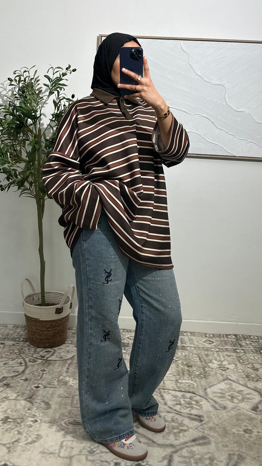Top long à rayures | Pretty