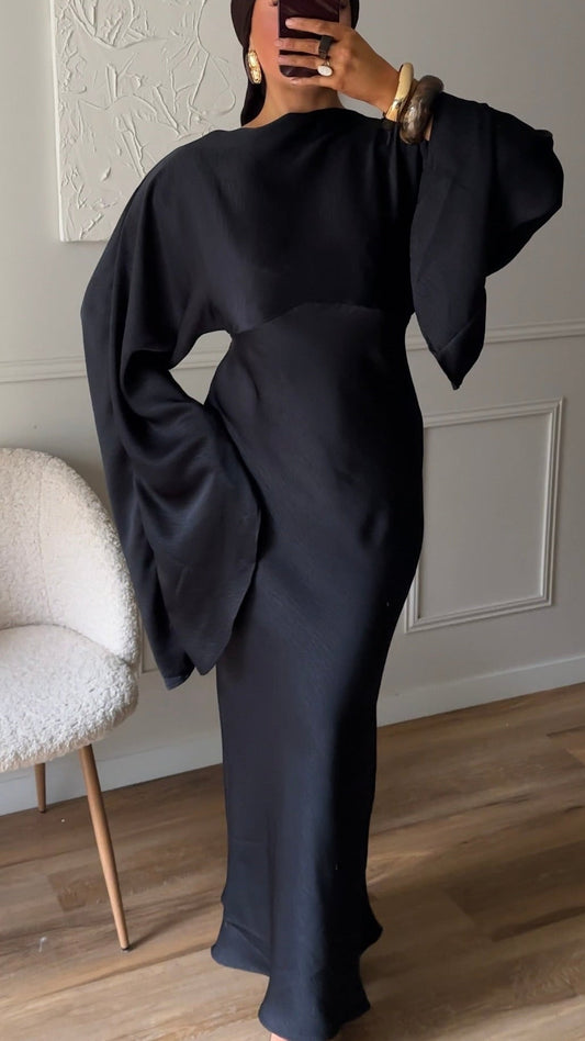 Robe longue satinée | Nayla