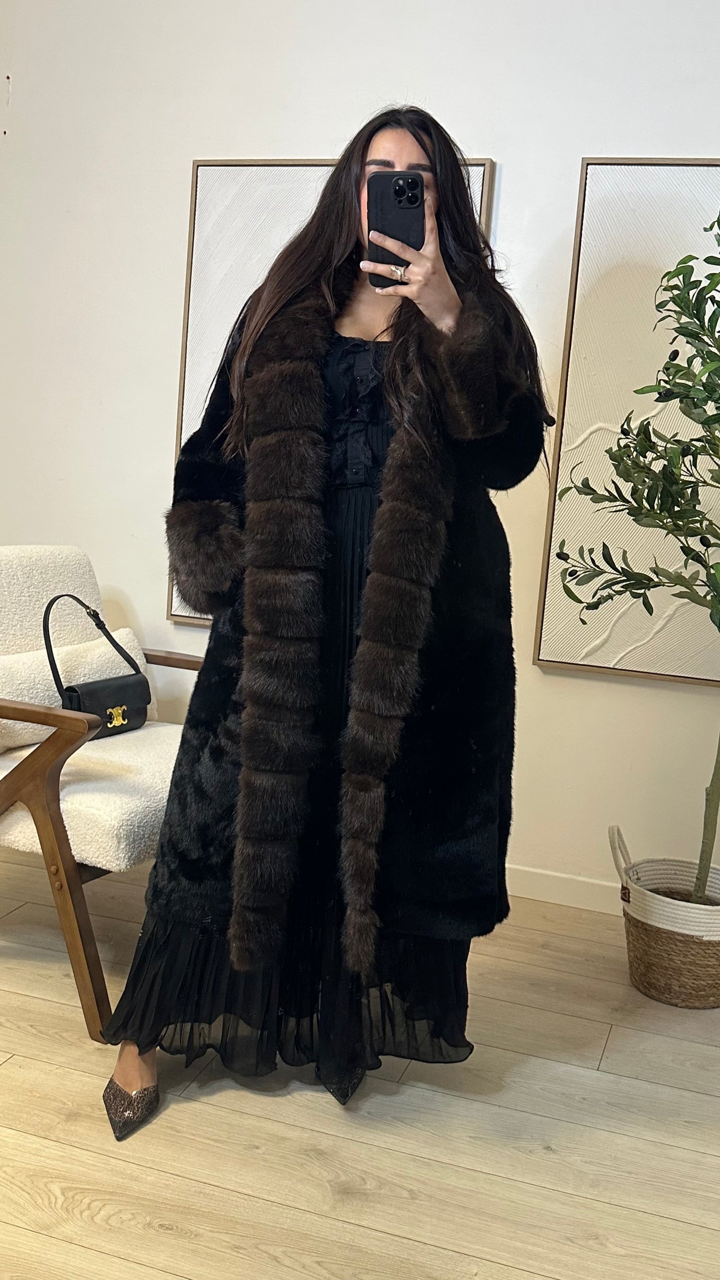 Manteau Fourrure longue Vegan - Babylone