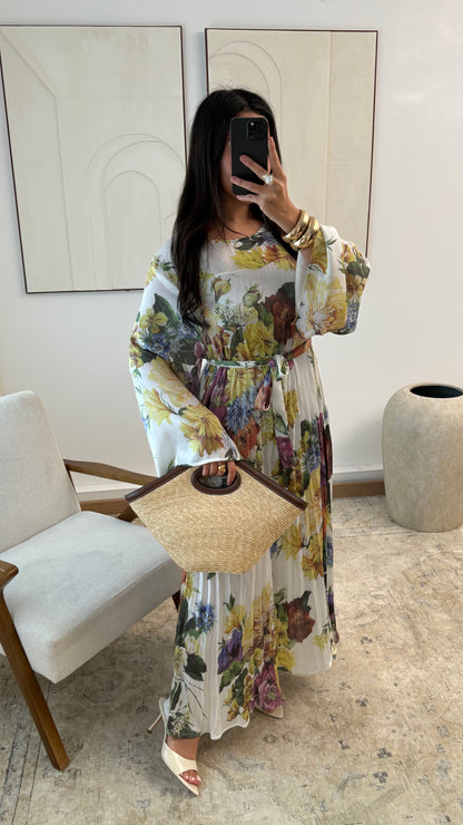 Robe longue plissée Nyssa