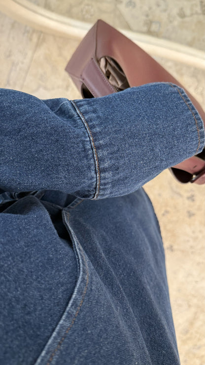 Ensemble en jean pantalon et haut asymétrique | Sana