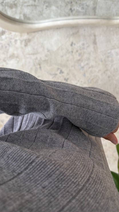 Ensemble côtelé col chemise | Noura