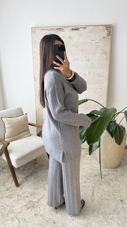 Ensemble côtelé col chemise | Noura