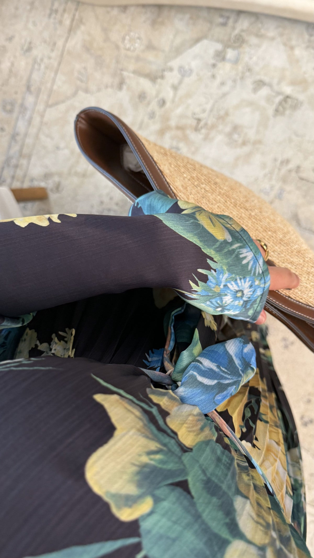 Robe longue plissée Nyssa