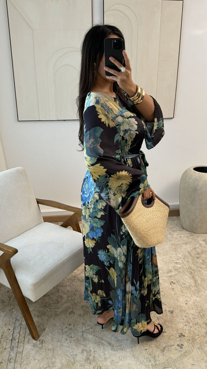 Robe longue plissée Nyssa