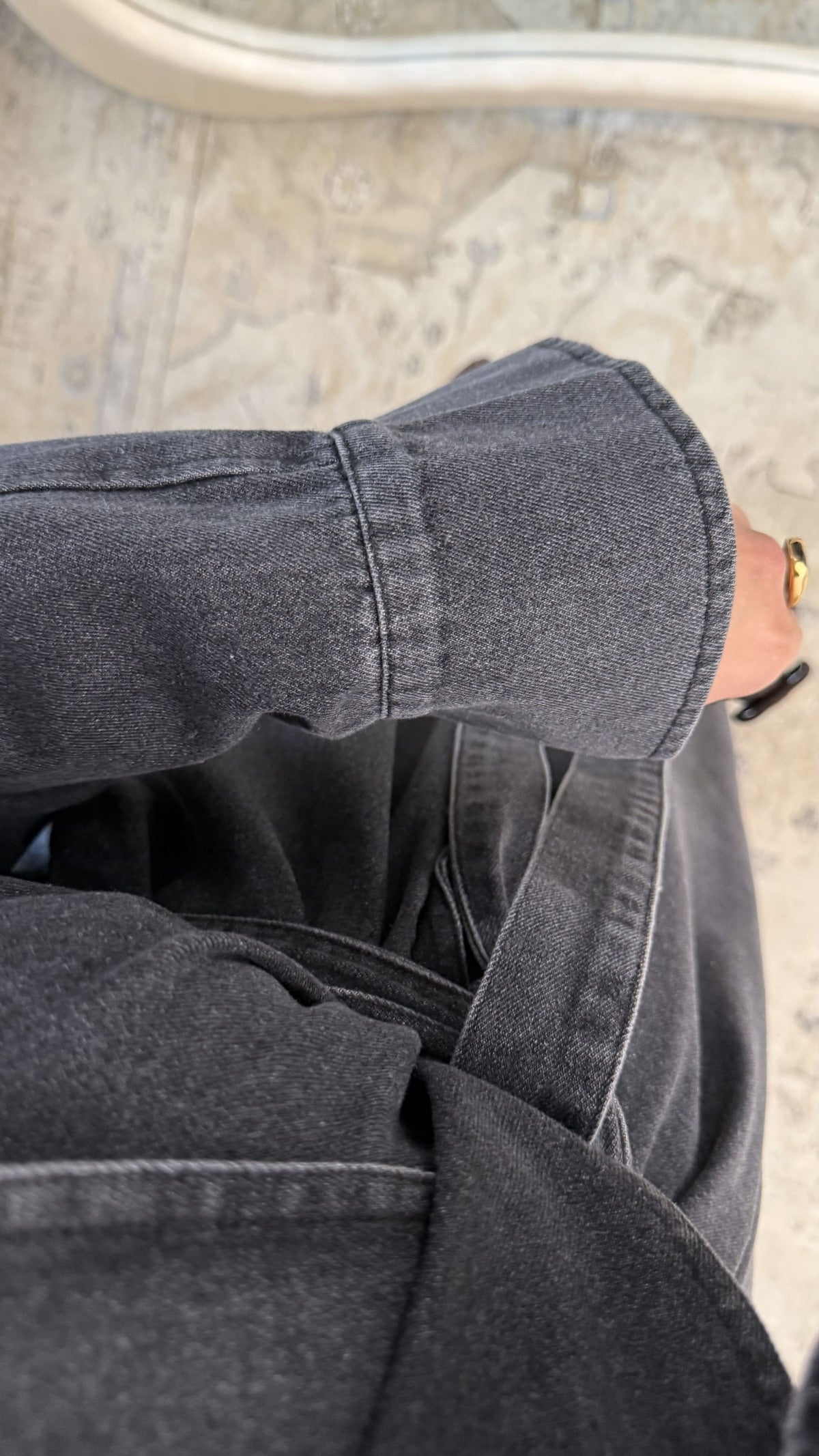 Veste trench en jean